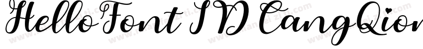 HelloFont ID CangQiongTiquot;字体转换